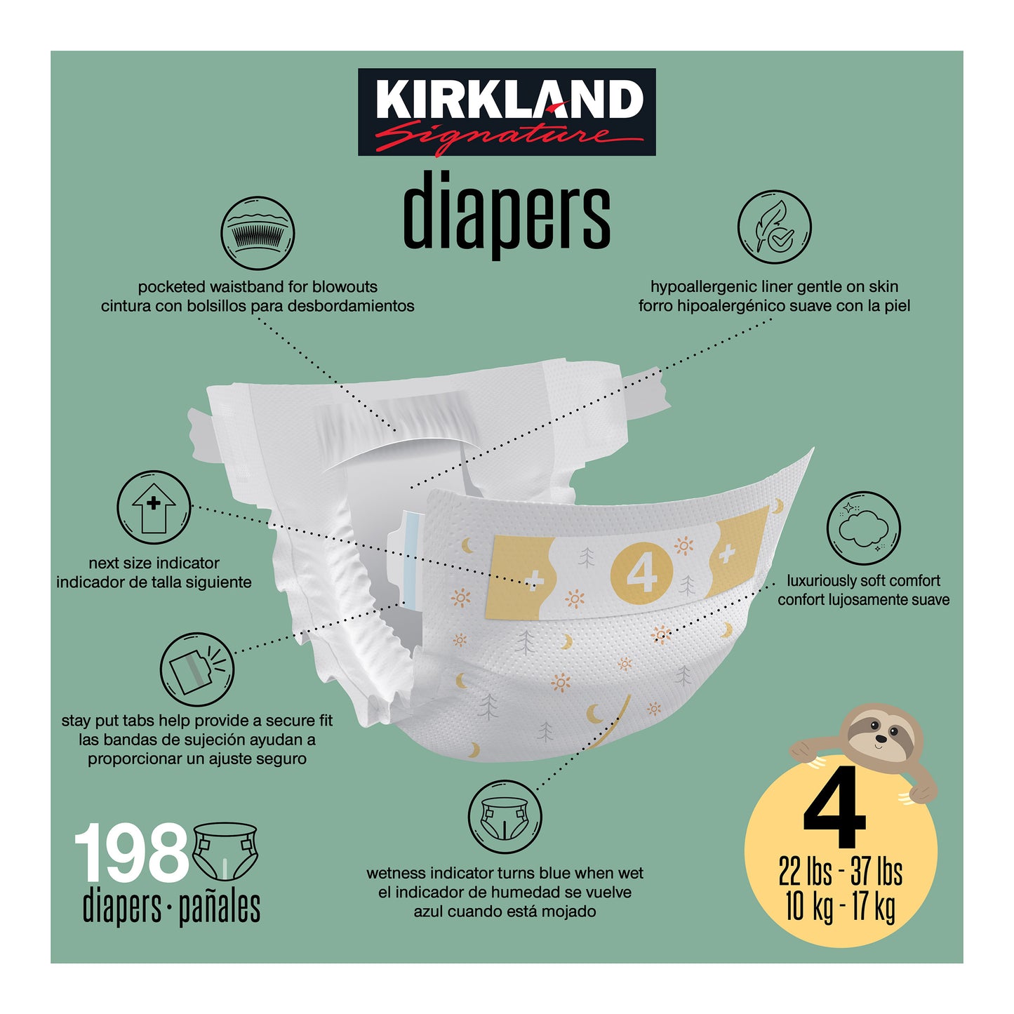 Diaper Sizes 3 – 6 – Thin, Super Absorbent, Gentle on Skin