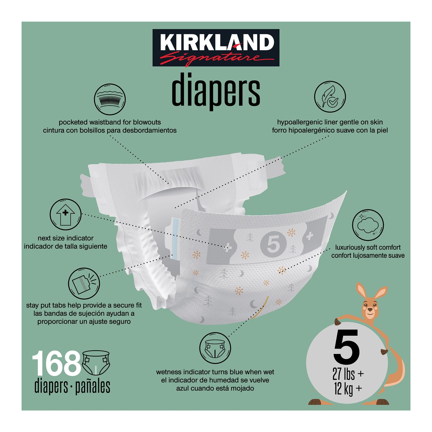 Diaper Sizes 3 – 6 – Thin, Super Absorbent, Gentle on Skin
