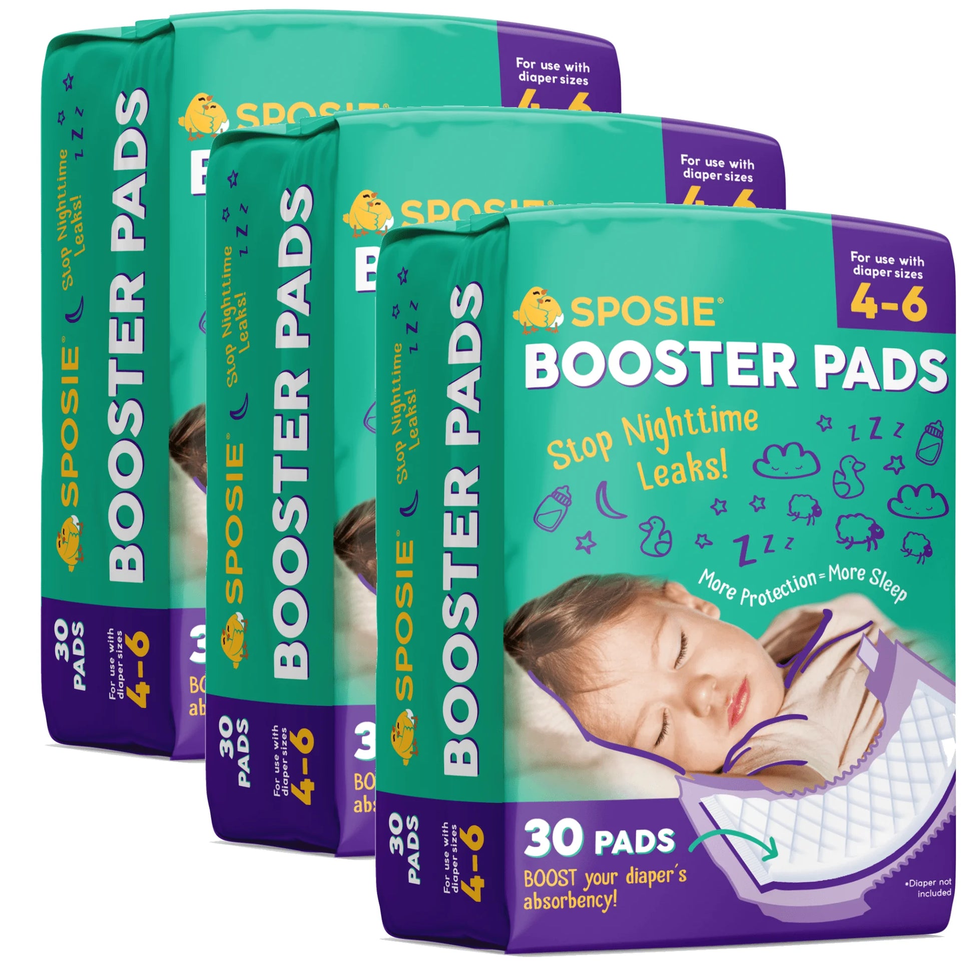 Diaper Booster Pads – 90 Count