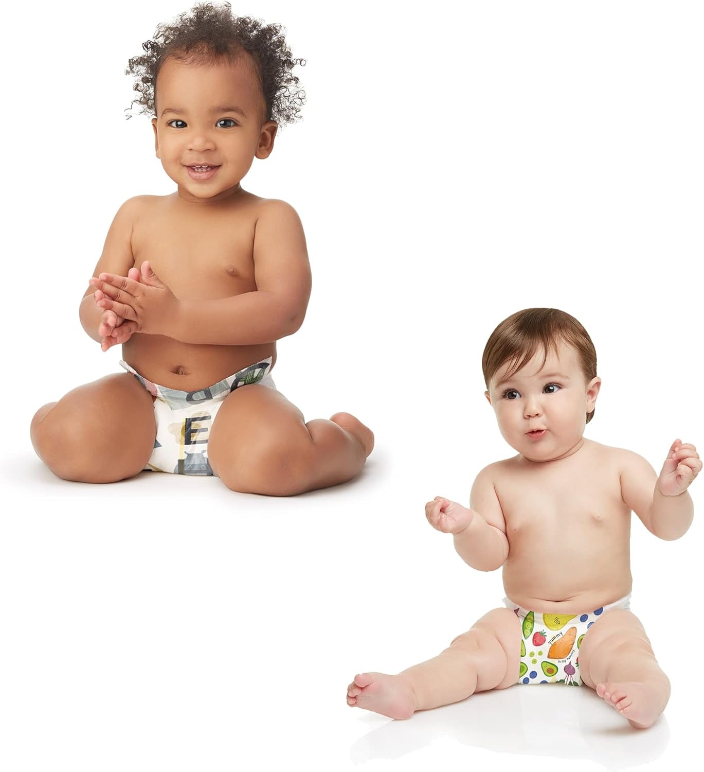 Plant-Based Baby Diapers – Size 5 (27+ lbs, 100 Count)