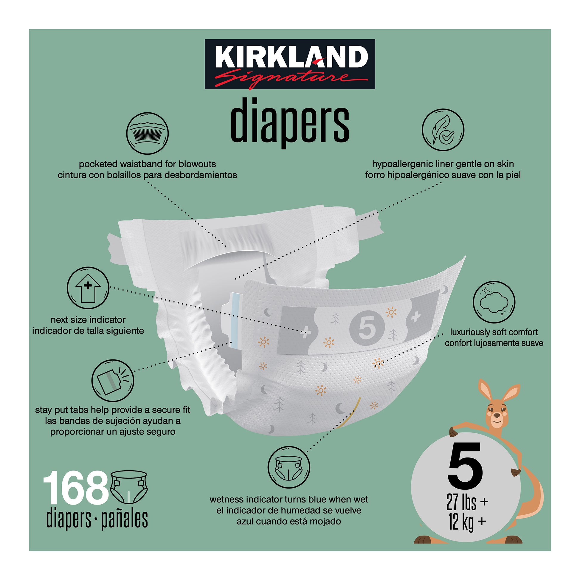 Diaper Sizes 3 – 6 – Thin, Super Absorbent, Gentle on Skin